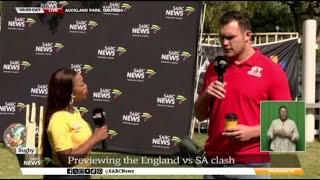 RUGBY  Buildup to the Springboks vs England clash [upl. by Aitel]