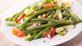 Recette  Salade haricots verts et tomates [upl. by Marla]