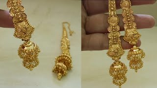 gold kanauti jhumka design with weight and price  kanauti jhumka new design gtjewellery [upl. by Claus71]