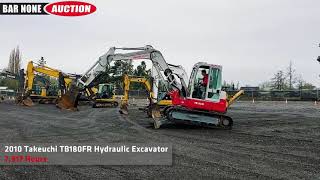 2010 Takeuchi TB180FR Hydraulic Excavator [upl. by Skurnik]