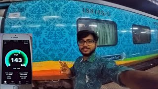 143 Kmph🔥SMVT BENGALURU HOWRAH SF EXPRESS JOURNEY in PROPER HUMSAFAR RAKE  EXTREMELY LATE [upl. by Wichern988]