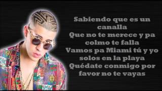 EL AMANTE Remix Nicky Jam ft Ozuna y Bad Bunny LETRA [upl. by Aicelav996]