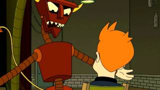 Futurama  the Robot Devil criticizes Frys writing [upl. by Alaehcim]