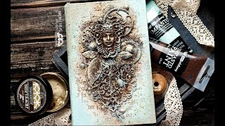 Art Journal Flip Through  Mixed Media Idea Book [upl. by Drofnas]