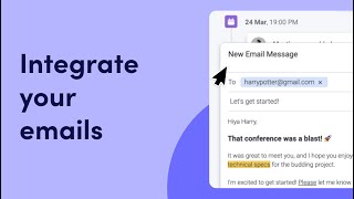 Integrate your emails  mondaycom tutorials [upl. by Nnyled]