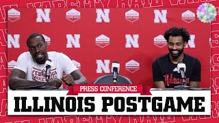 Nebraska Basketball Postgame Press Conference  Huskers Take Down No 18 Illinois [upl. by Hirst]