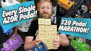 Every single AZOR pedal  FIFTEEN 20 PEDALS in one video  is this a world record AFFORDABOARD [upl. by Aieka]