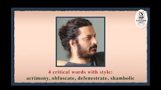 4 critical English words acrimony obfuscate defenestrate shambolic [upl. by Meibers596]