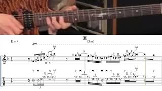 Guthrie Govan Improvises Over Robben Ford Style Jam Track Complete TAB Transcription [upl. by Lacram776]