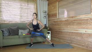 Exercise bands  How to do Side Lunges  URBNFit [upl. by Leah922]