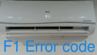 Haier dc inverter F1 Error code [upl. by Leeland]