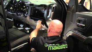 2015 Silverado2500HD Maestro GM3 Installation part 3 glove box [upl. by Ekle]