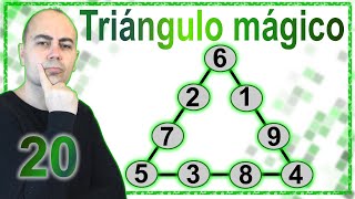 ❇️ TRIÁNGULO MÁGICO Matemático ❇️ Todo Suma 20 [upl. by Norvol]