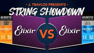 String Showdown Elixir Nanoweb Phosphor Bronze vs Elixir 8020 Polyweb Acoustic Guitar Strings [upl. by Fenner]