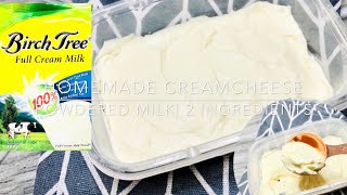 How to Make CreamcheeseHomemade Creamcheese using Powdered Full Cream Milk2 Simple Ingredient [upl. by Notsreik]