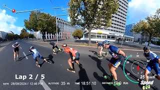 BERLINMARATHON 2024 Inlineskating Block B 12250h FullRace [upl. by Anelav]