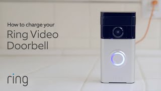 How to Charge Your Ring Video Doorbell  Ring [upl. by Kehoe]