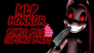 PINKIE PIES CUPCAKE PARTY MY LITTLE PONY HORROR GAME SCARY MLP  Luigikid [upl. by Lewap]