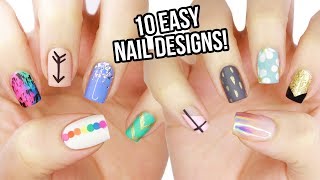 10 Easy Nail Art Designs for Beginners The Ultimate Guide 6 [upl. by Salem741]