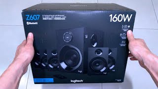 Logitech Z607 51 SURROUND SOUND HOME THEATRE UNBOXING 16000watts Best Home theatre under 4000rs [upl. by Eenaej]