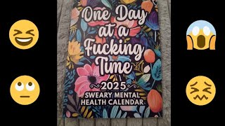 TEMU 2025 Sweary 🤬 Mental Health Calendar unboxing funnyvideo mentalhealth [upl. by Askwith413]