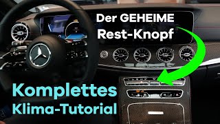 Mercedes Klimaanlage RICHTIGE Bedienung  ALLE Funktionen  Thermatic Thermotronic Tutorial [upl. by Ahsinnod82]