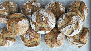 Thermomix Brotbacken Wachauer Laberl Brötchen [upl. by Landel]