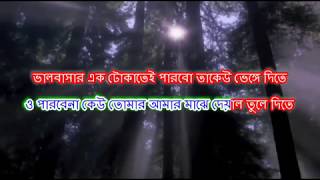 Chokh Tule Dekho Na Ke Eseche Karaoke  With Lyrics  scrolling   Sasurbari Jindabad 2000 [upl. by Lekar849]