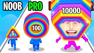 Can We Get The WORLD RECORD In LAYER MAN 3D ALL LEVELS NOOB vs PRO vs HACKER [upl. by Siward]