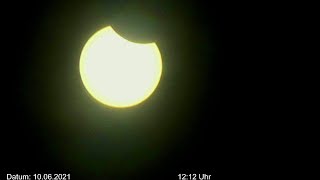 Sonnenfinsternis Livestream partitielle Sonnenfinsternis über Deutschland am 10062021 nachmittag 🌩 [upl. by Roanne942]