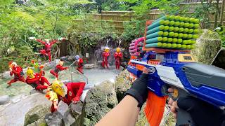 Nerf War  Water Park amp Spa Battle 32Nerf First Person Shooter [upl. by Jehiel]