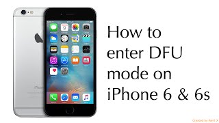 How to enter DFU mode on iPhone 6 amp 6s [upl. by Gerda652]