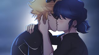 Marichat Au pt1  Miraculous Ladybug and Cat Noir Comic Dub [upl. by Sheree]