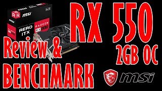 Radeon RX 550 Review Benchmark and Gaming Performance Test i7 4790k [upl. by Anastos107]