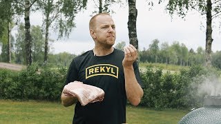 Supergoda tjocka revbensspjäll i en helt vanlig klotgrill [upl. by Pyotr]