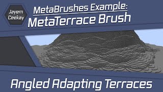 MetaBrushes Example MetaTerrace Brush  Angled Adapting Terraces [upl. by Sutsuj179]