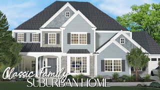 BLOXBURG Classic Family Suburban Home  Part 1 [upl. by Bohs158]