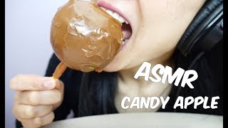 ASMR Caramel Candy Apple EATING SOUNDS NO TALKING  SASASMR [upl. by Yetnruoc28]