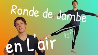 How to do Rond de Jambe en Lair  Easy Ballet Class [upl. by Leta782]