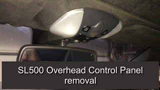 Mercedes SL500 R230 Overhead Control Panel removal code B1888 [upl. by Berthold]