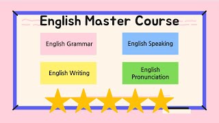 The English Master Course English Grammar English Speaking Pronunciation Punctuation Writing [upl. by Eilyak88]