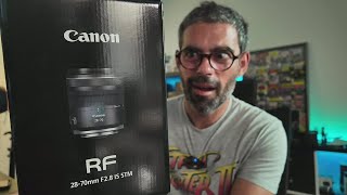 Canon RF 2870 F28 IS STM  Unboxing Live 🔴 [upl. by Sauer]