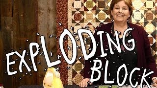 Exploding Block Quilt  Quilting Made Easy [upl. by Kippy317]