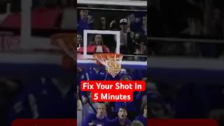 Fix Your Shot In 5 Minutes 🎯 d1athlete euroleague nba basketballtraining [upl. by Enak]