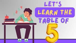 Learn The Table of 5 With Rhymes [upl. by Endres]