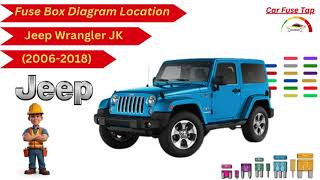 Diagram of the fuse box Jeep Wrangler JK 20062018 [upl. by Anirtep]