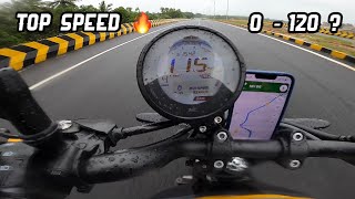 Tvs Ronin 225 Top Speed Test 🔥 0 To 100  0 To 120  Tvs Ronin Performance Test [upl. by Nahseez]