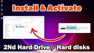 How to Install amp Activate a Second Hard Drive in Windows 11 PC or Laptop [upl. by Ahtnicaj852]