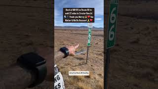 Back at MM 66 on Route 66 to walk 22 miles to Crozier Ranch 🌎🚶Thank you Marcy🙏❤️ [upl. by Newmann]