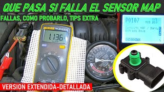 QUE PASA SI FALLA EL SENSOR MAP❓ tipos de falla codigos datos etc version extendida [upl. by Jones]